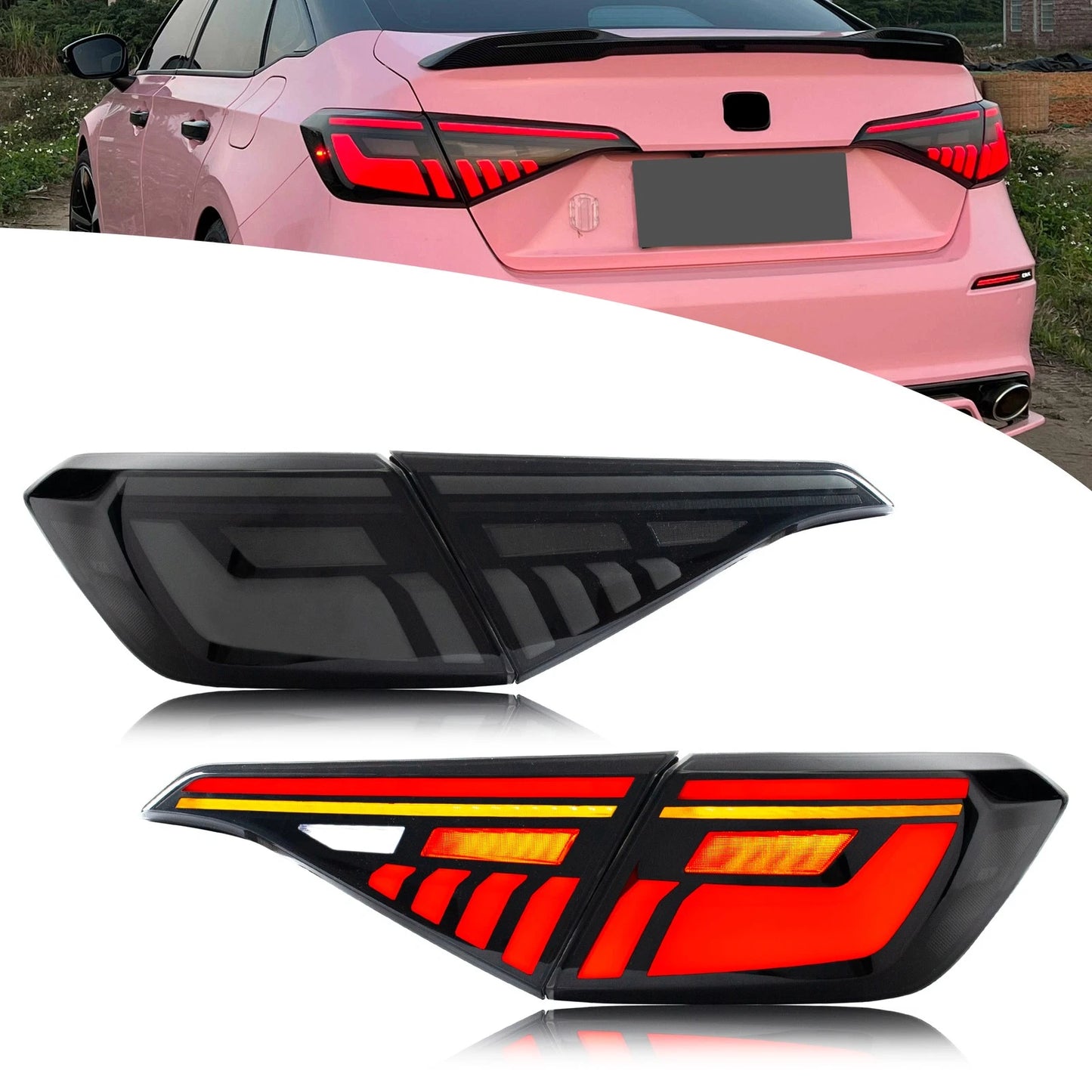 2022-2025 Honda Civic Hatchback LED Sequential Tail Lights