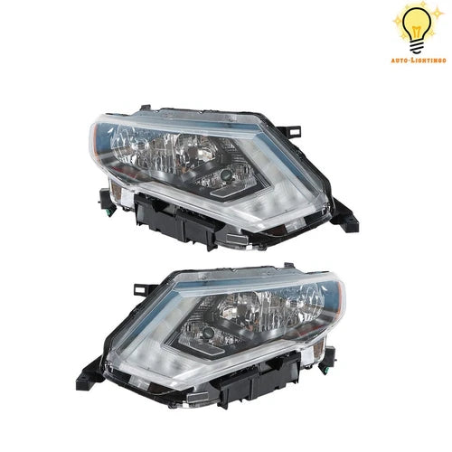 2017-2019 Nissan Rogue Halogen Headlights Pair – DOT Approved