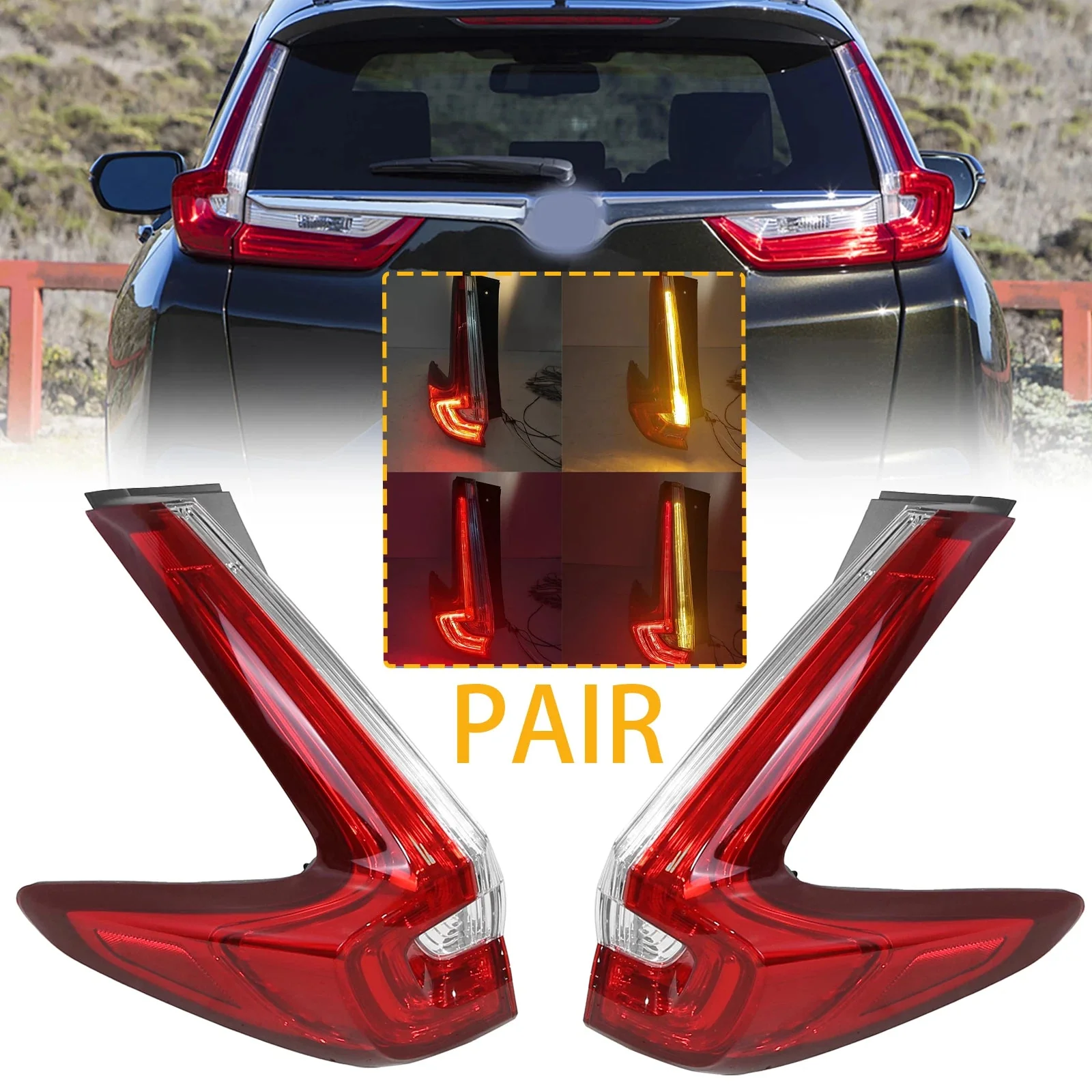 2017–2022 Honda CR-V Outer Tail Lights Pair