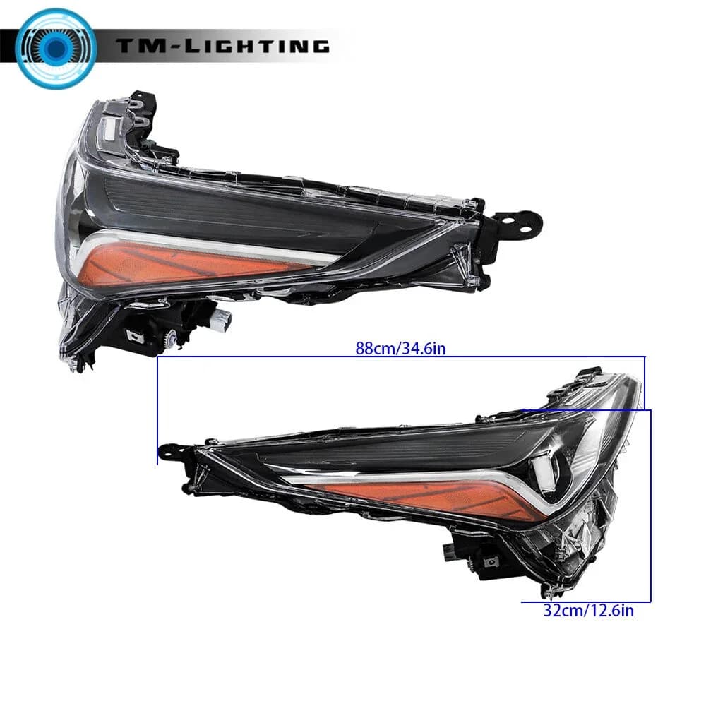 2018–2022 Toyota Prius Halogen Headlights Pair