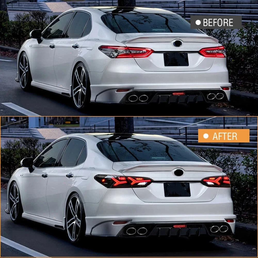 2018–2025 Toyota Camry LED Sequential Tail Lights — Smoked