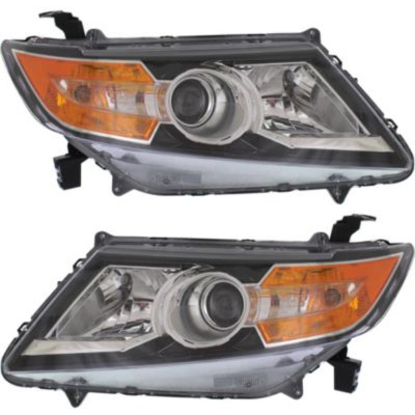 Driver and Passenger Side Headlights for Honda Odyssey 2014-2017 Halogen W Bulbs