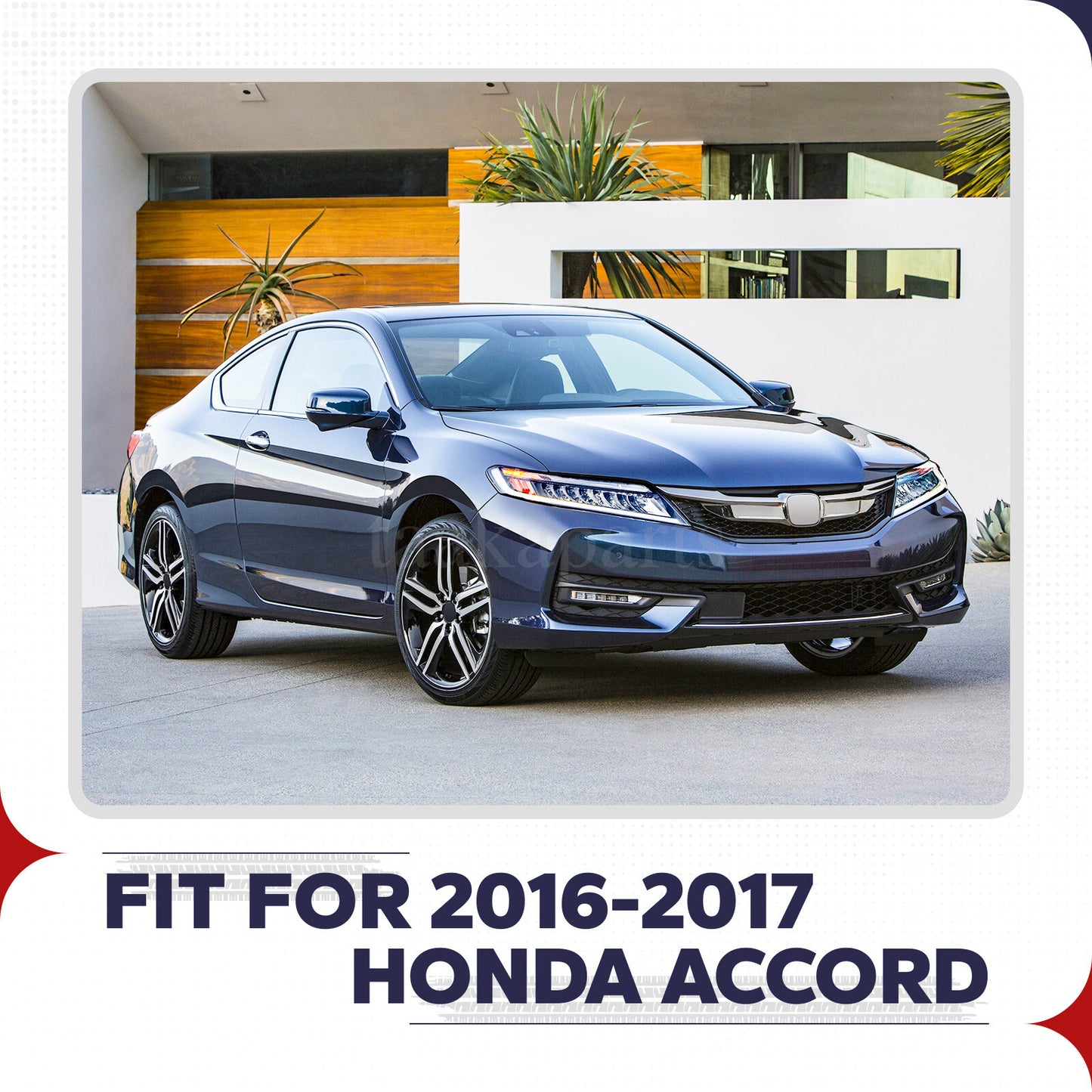 Full LED Headlights Headlamps Pair for Honda Accord Sedan 9Th Gen 2016 2017