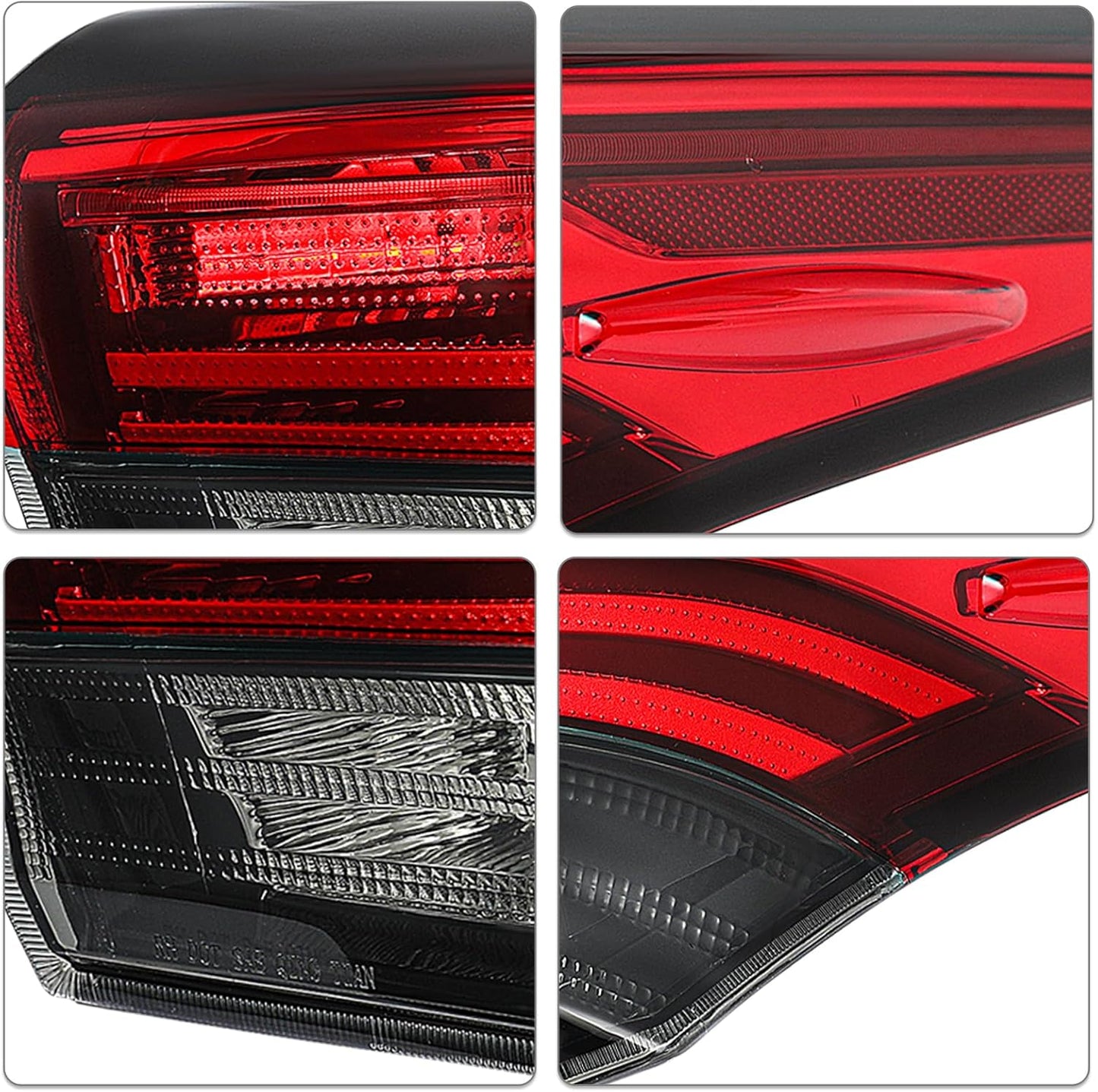 2020-2022 Toyota Highlander Outer Tail Lights Pair