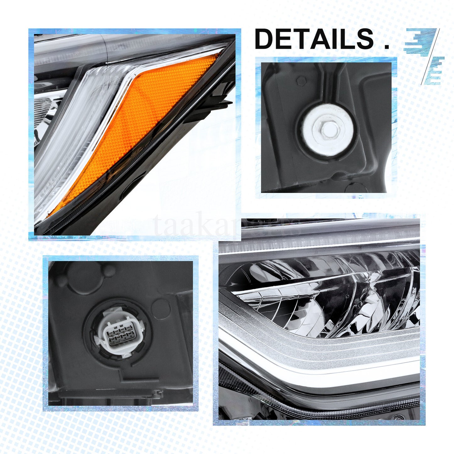 Full LED Headlight Headlamp LH Left Driver for 2017-2021 2022 Honda CRV CR-V