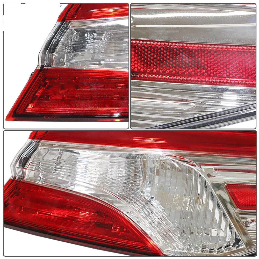 2018-2020 Toyota Camry Outer Tail Lights Pair Red/Clear – DOT Approved