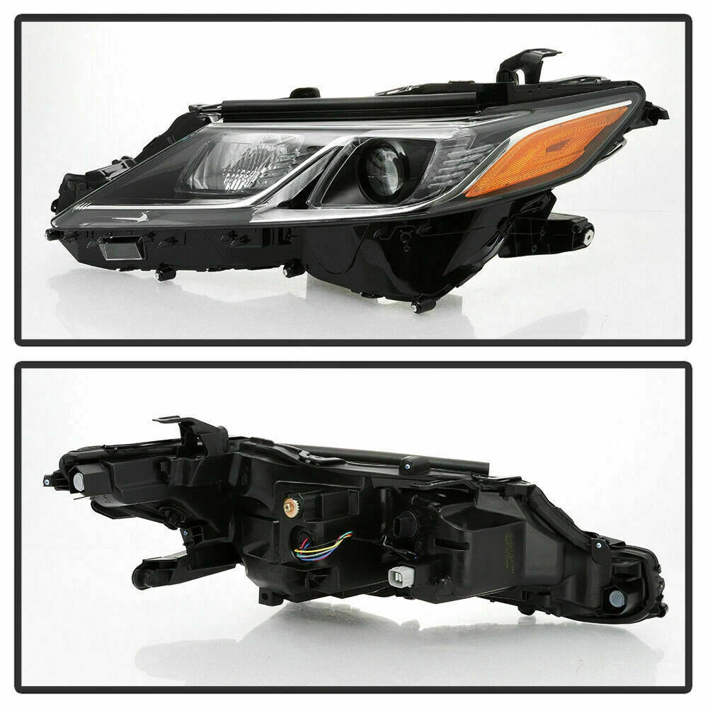 2018-2022 Toyota Camry Halogen Headlights Pair Chrome – DOT Approved