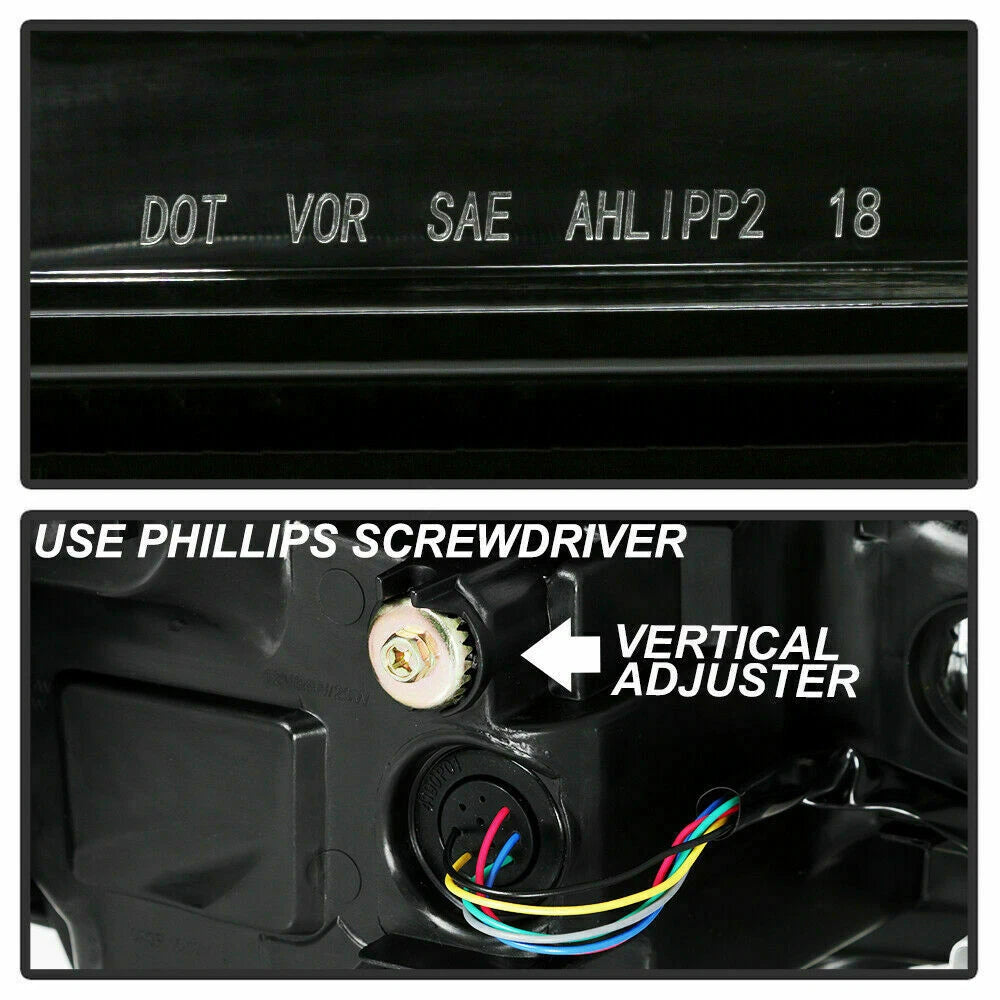 2018-2022 Toyota Camry Halogen Headlights Pair Chrome – DOT Approved