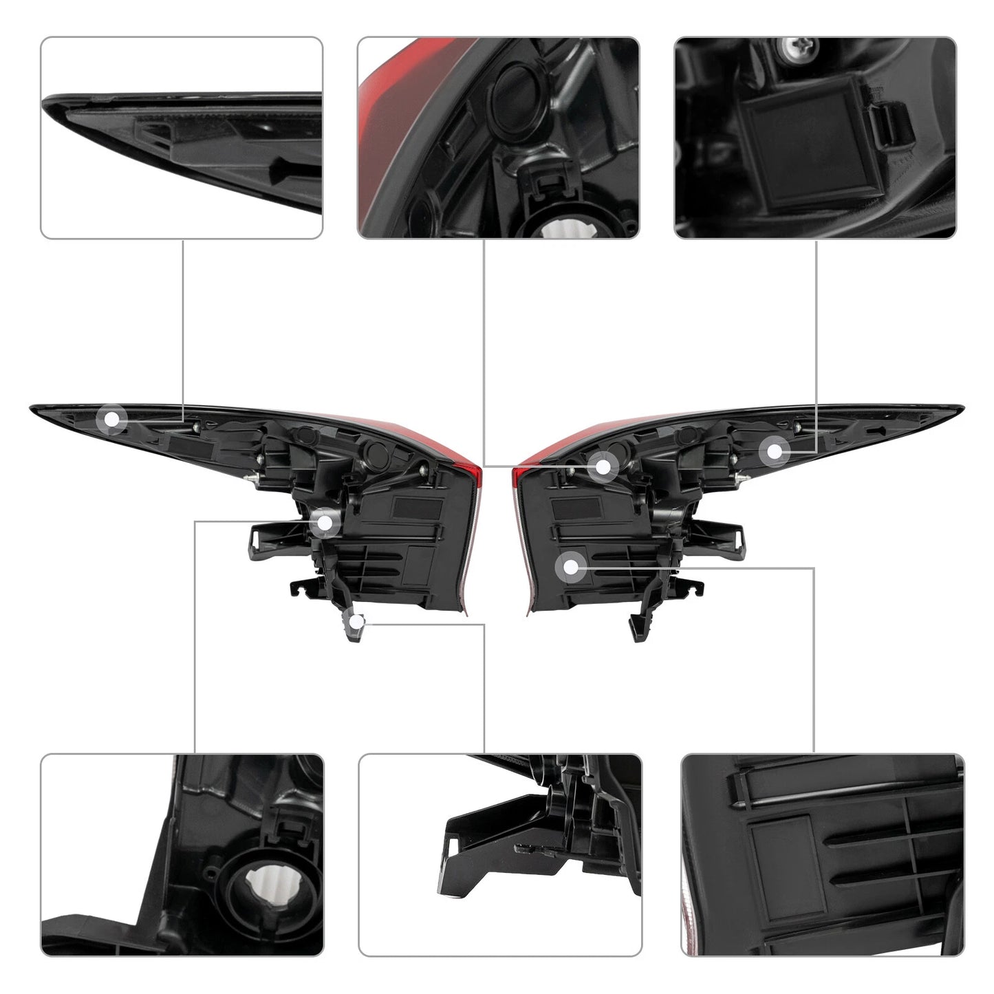 2019-2022 Toyota Prius Outer Tail Lights Pair – DOT Approved