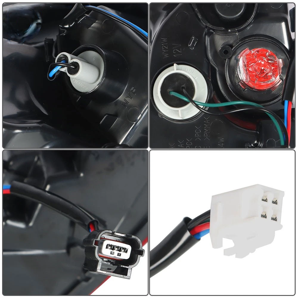 2018-2020 Toyota Camry Outer Tail Lights Pair Red/Clear – DOT Approved