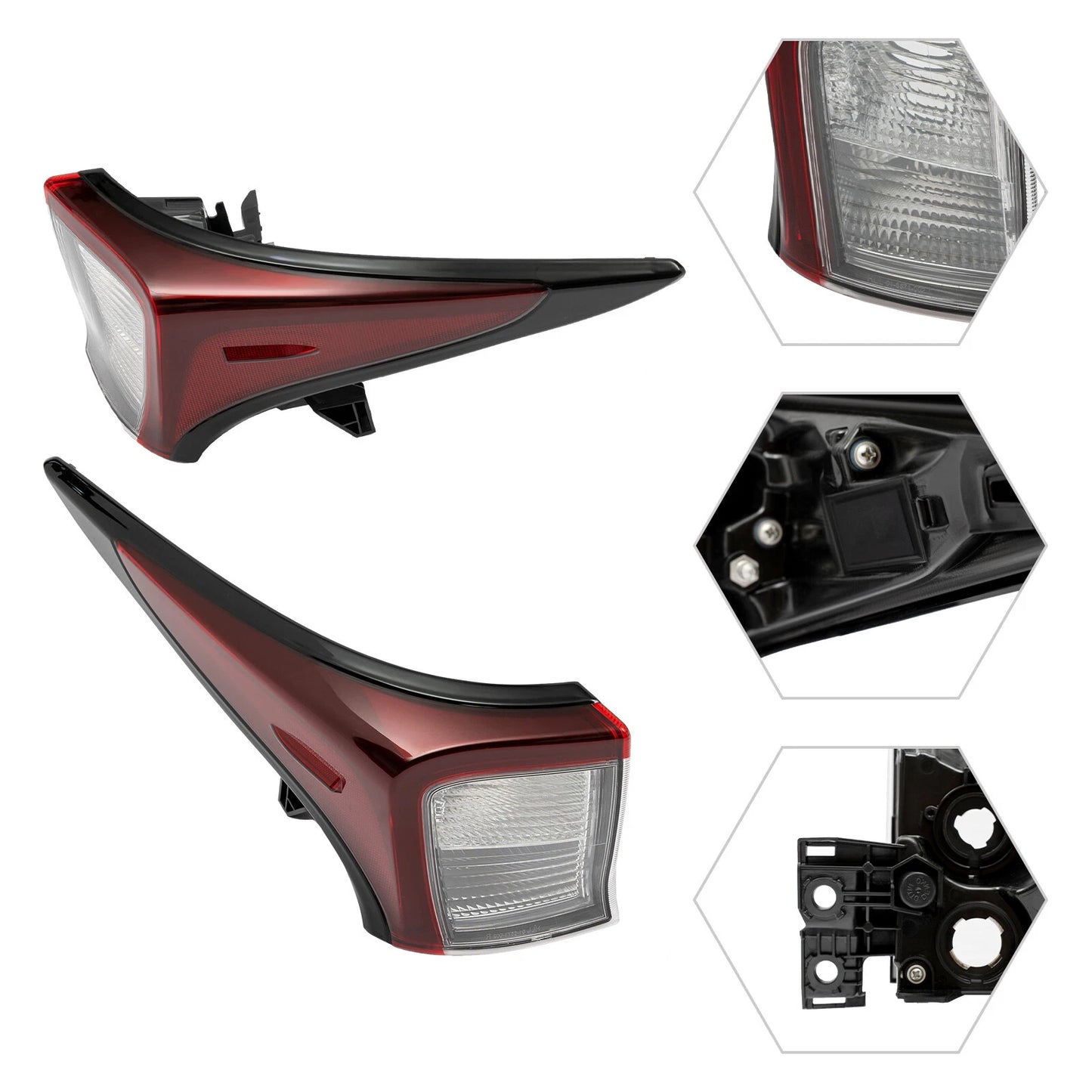 2019-2022 Toyota Prius Outer Tail Lights Pair – DOT Approved